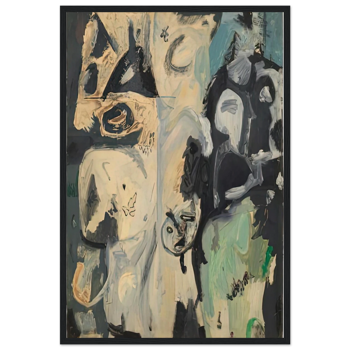 Untitled, 1950- Framed Poster | Helen Frankenthaler Framed Prints Wall Art | Frankenthaler Helen