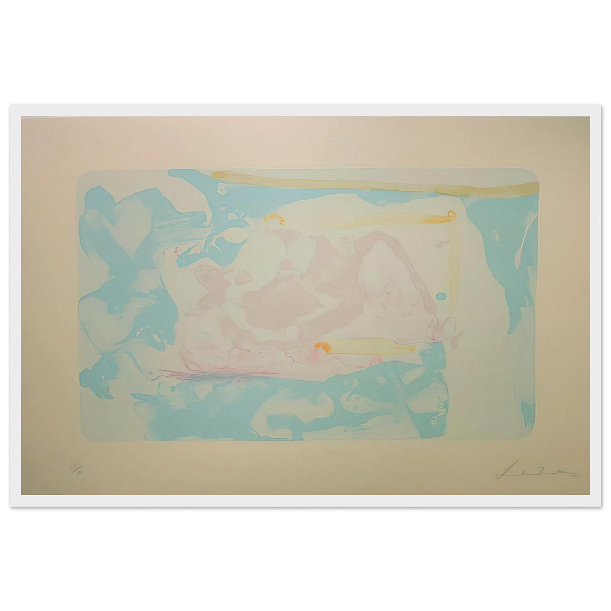 Reflections III - 1995 Framed Poster | Helen Frankenthaler Framed Prints Wall Art | Frankenthaler Helen