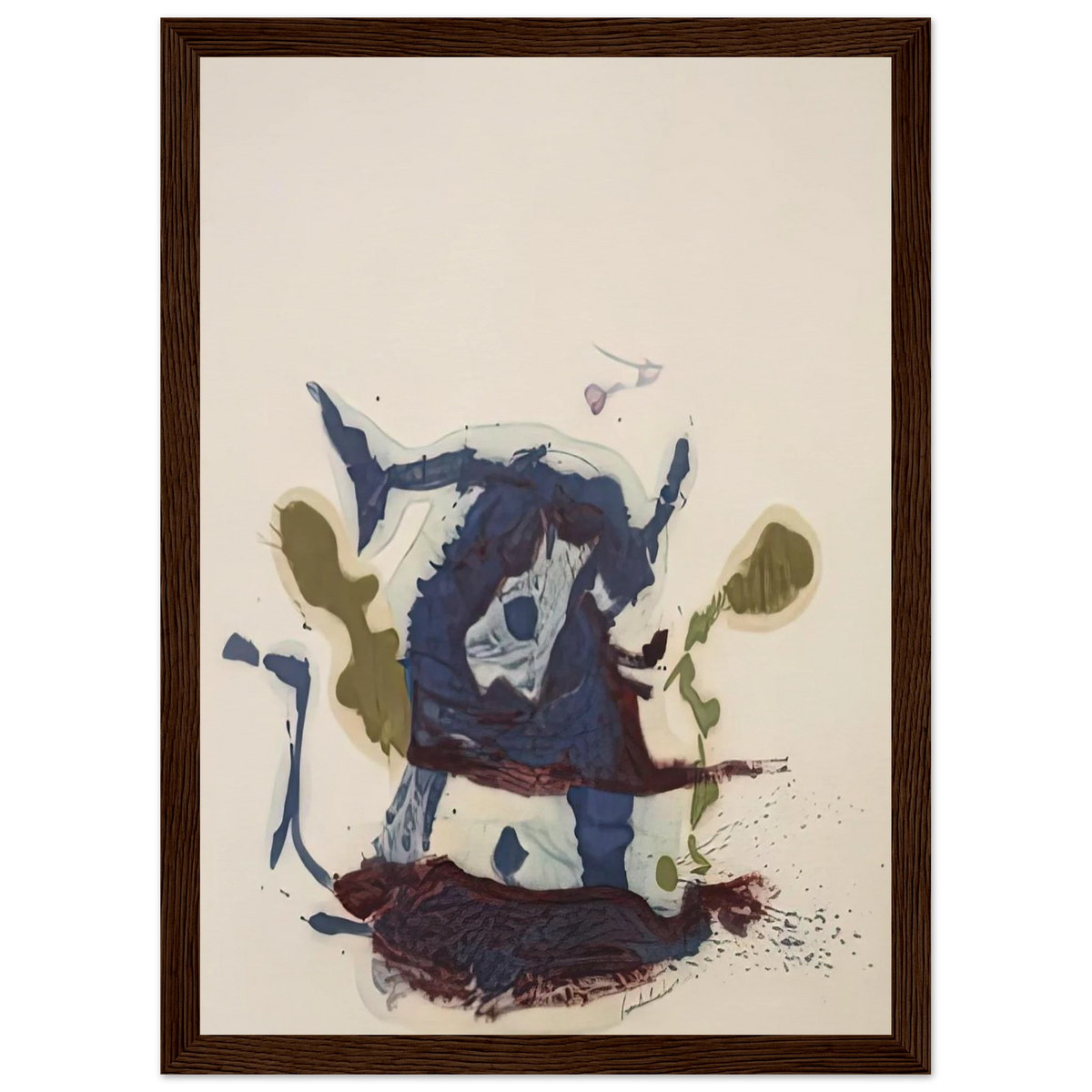Vessel, 1961- Framed Poster | Helen Frankenthaler Framed Prints Wall Art | Frankenthaler Helen