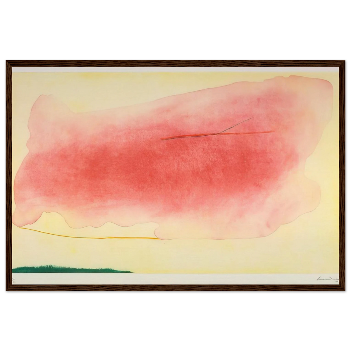 Nepenthe - 1972 Framed Poster | Helen Frankenthaler Framed Prints Wall Art | Frankenthaler Helen