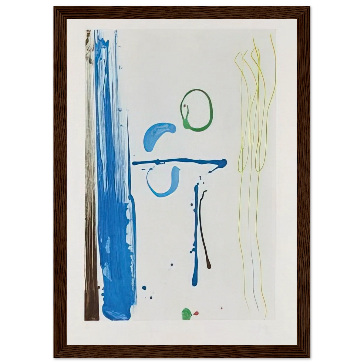 Sunshine After Rain - 1987 Framed Poster | Helen Frankenthaler Framed Prints Wall Art | Frankenthaler Helen