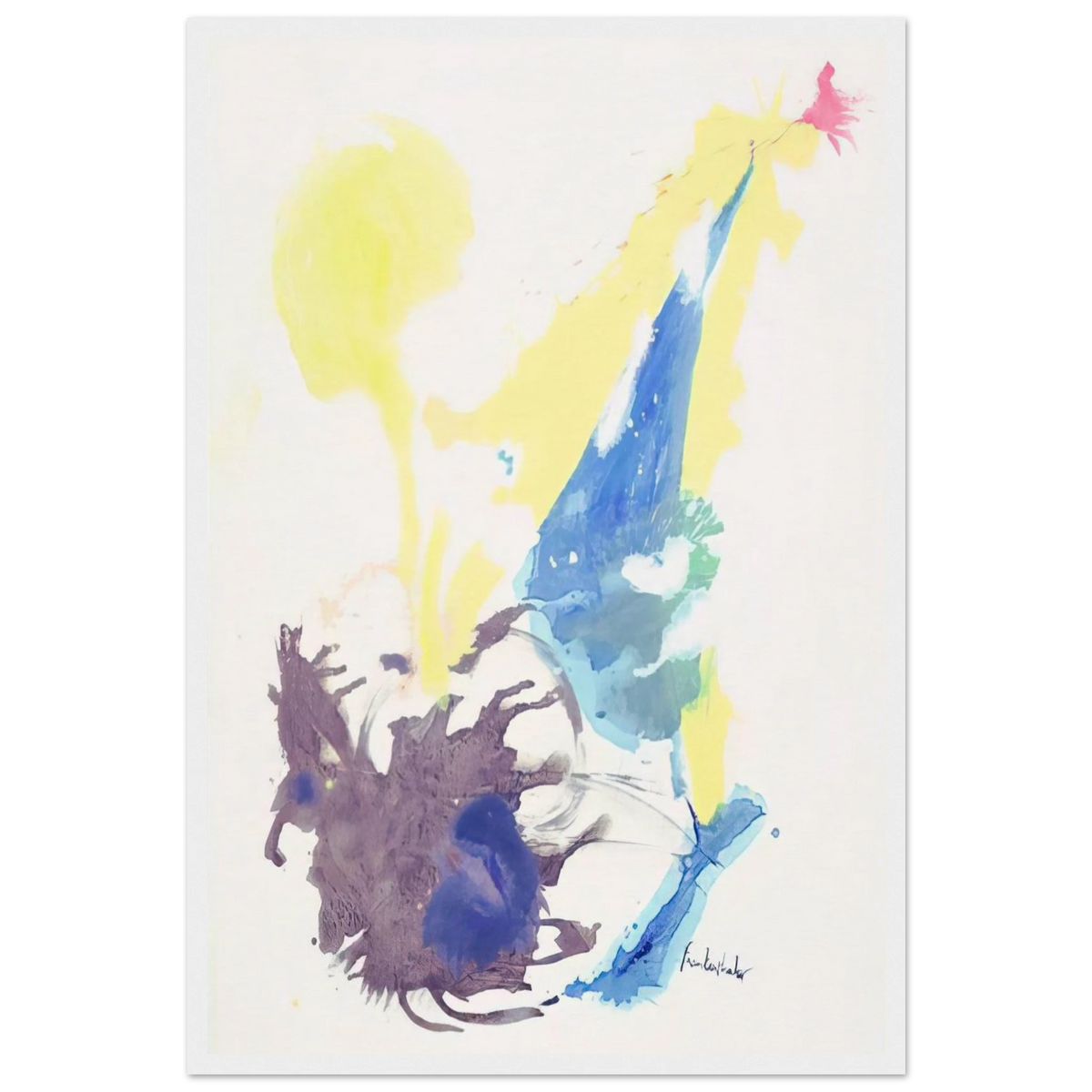 Moving Day - 1961 Framed Poster | Helen Frankenthaler Framed Prints Wall Art | Frankenthaler Helen