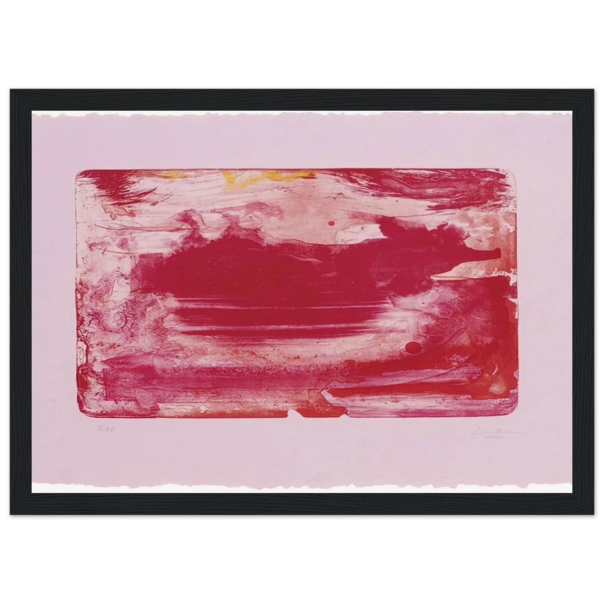 The Red Sea - 1982 Framed Poster | Helen Frankenthaler Framed Prints Wall Art | Frankenthaler Helen