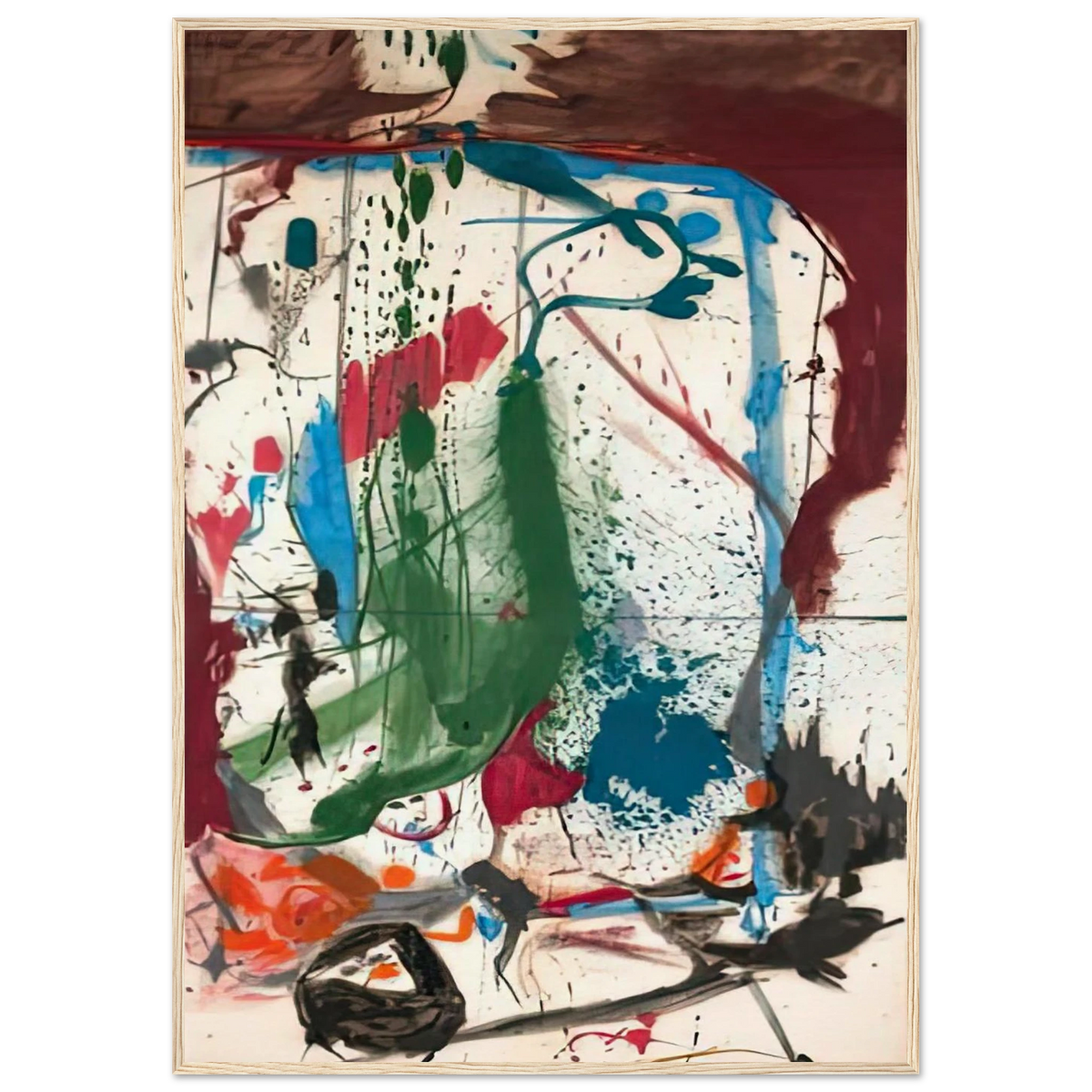 Las Mayas, 1958- Framed Poster | Helen Frankenthaler Framed Prints Wall Art | Frankenthaler Helen