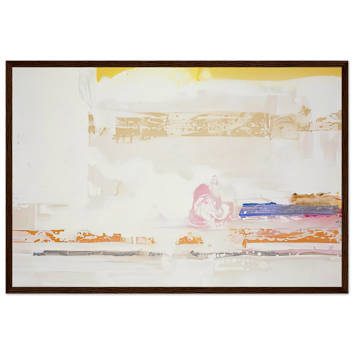 Snow Basin, 1990- Framed Poster | Helen Frankenthaler Framed Prints Wall Art | Frankenthaler Helen