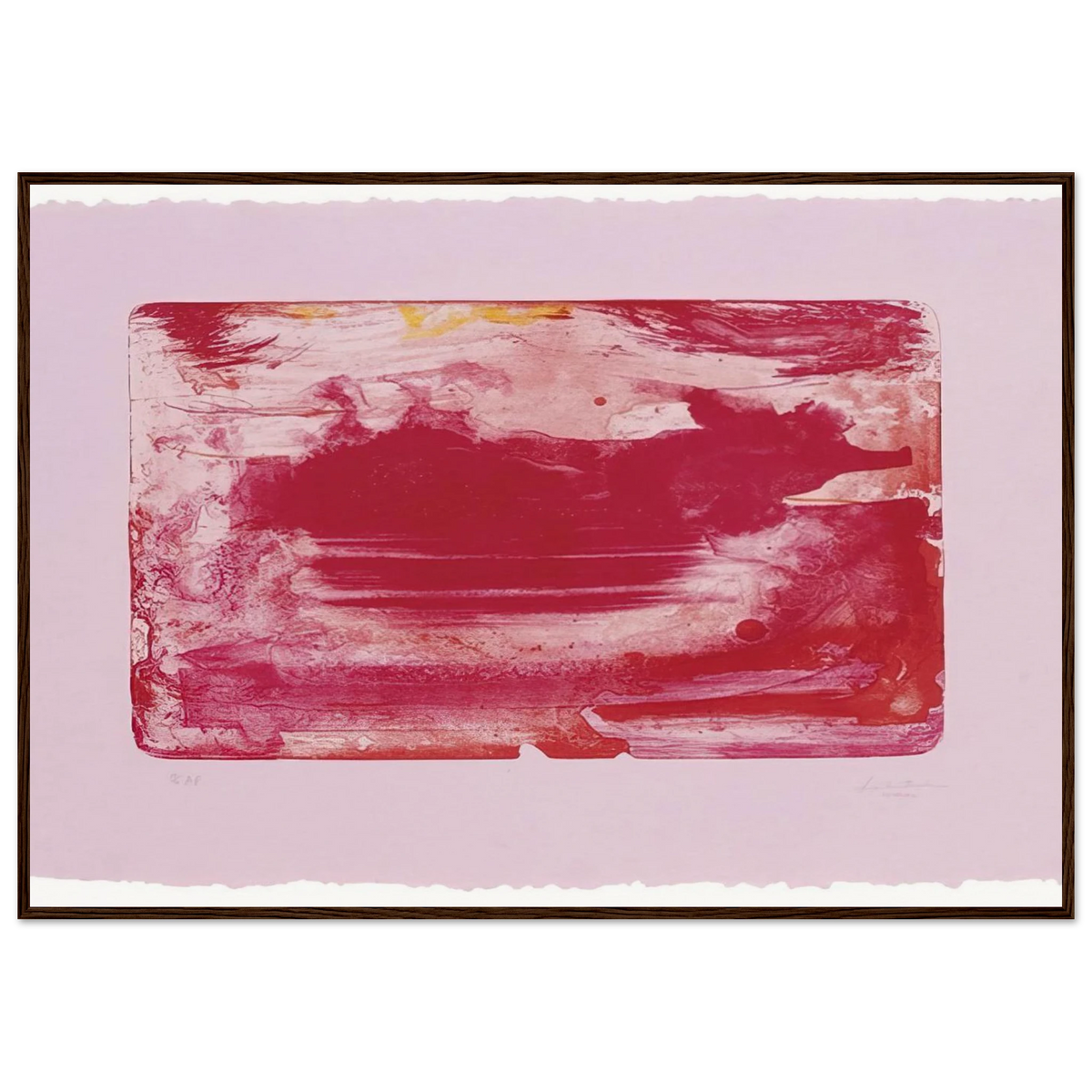 The Red Sea - 1982 Framed Poster | Helen Frankenthaler Framed Prints Wall Art | Frankenthaler Helen