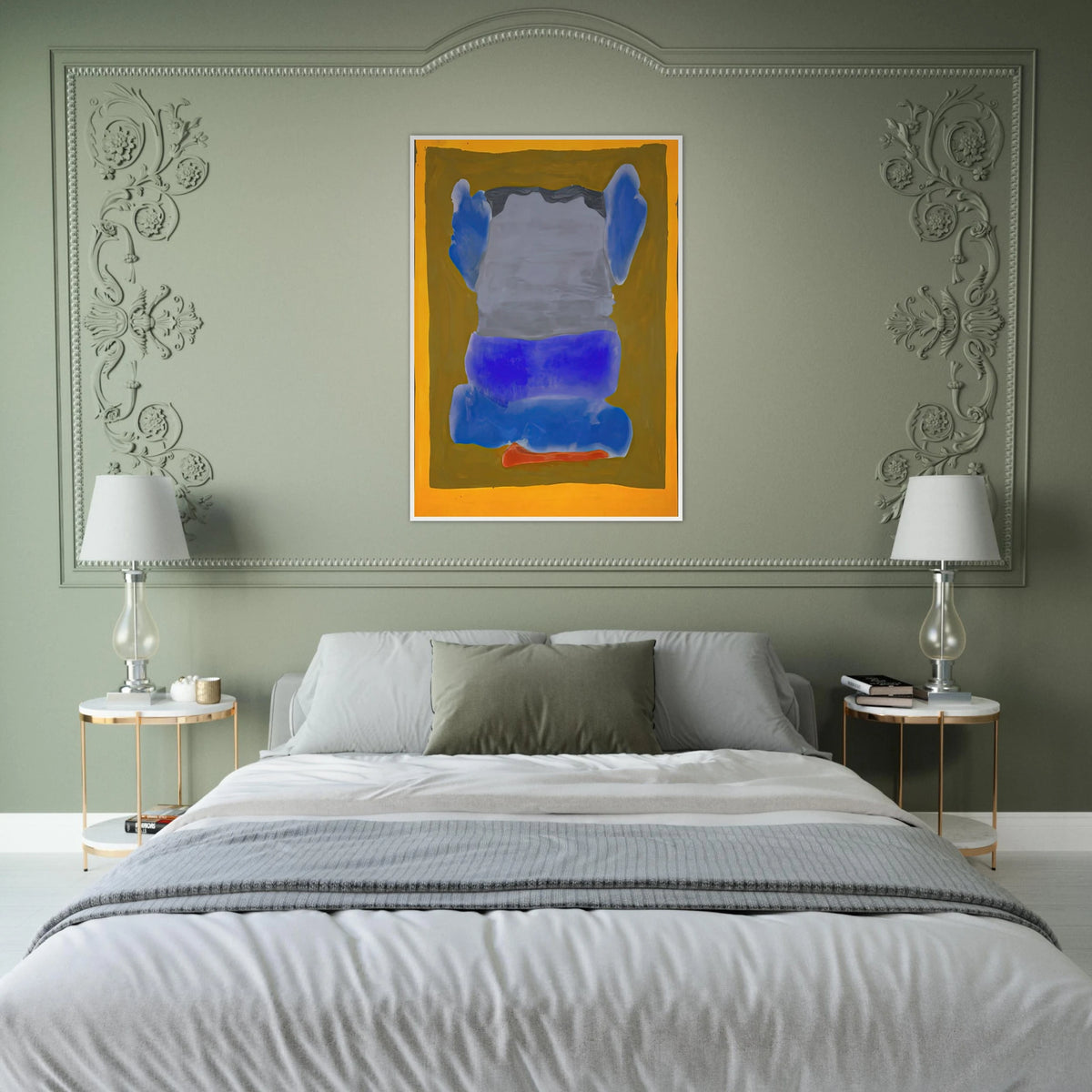 Buddha s Court - 1964 Framed Poster | Helen Frankenthaler Framed Prints Wall Art | Frankenthaler Helen