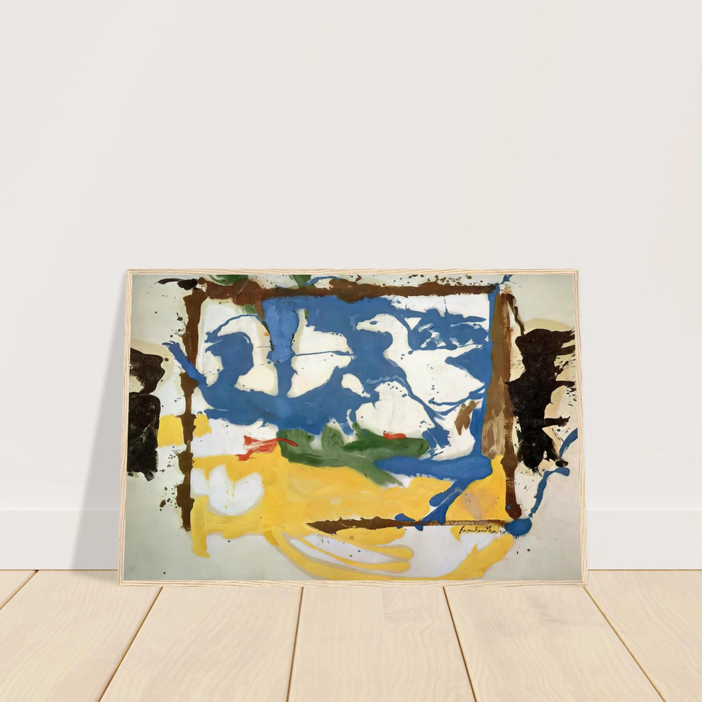 Swan Lake #2 - 1961 Framed Poster | Helen Frankenthaler Framed Prints Wall Art | Frankenthaler Helen