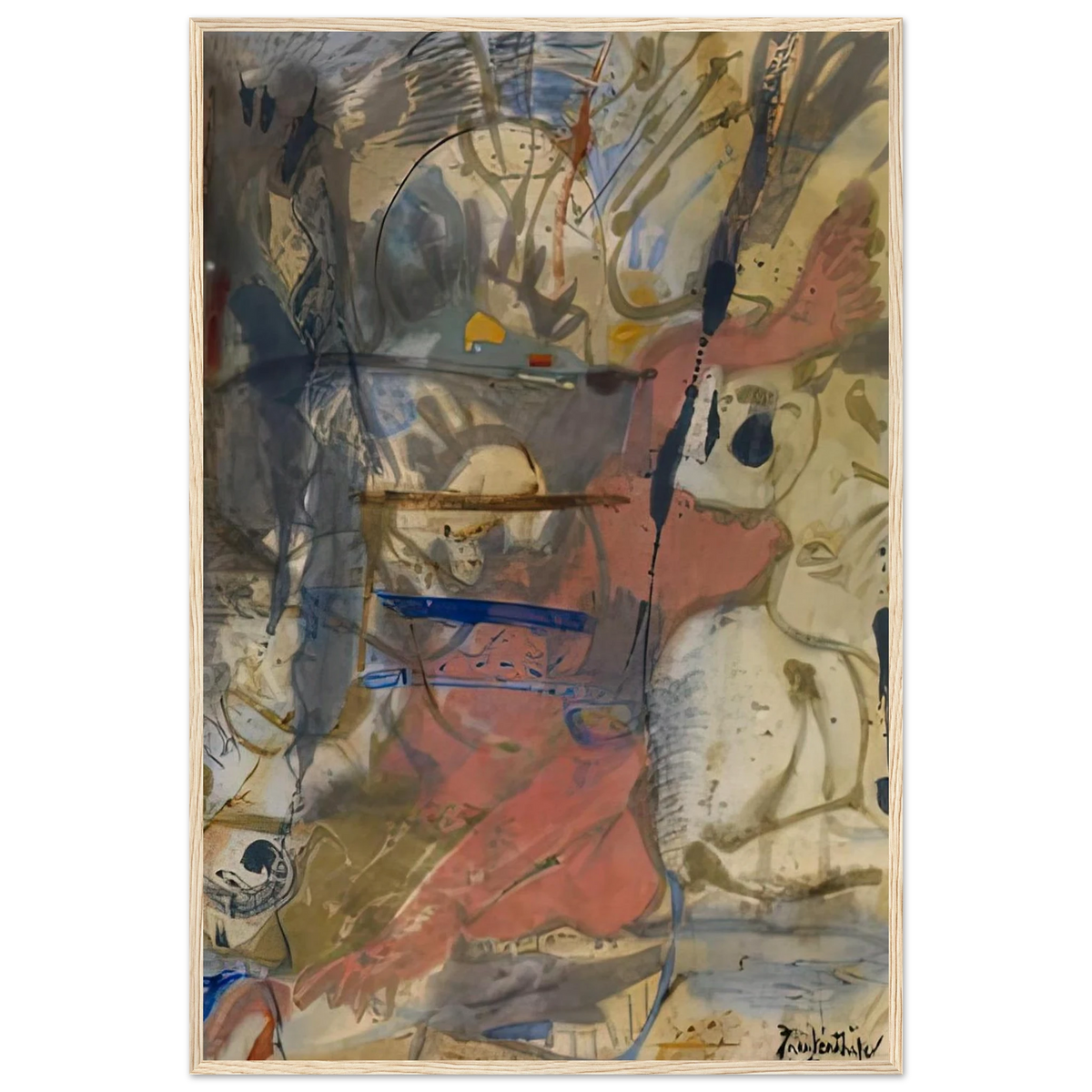 Europa, 1957- Framed Poster | Helen Frankenthaler Framed Prints Wall Art | Frankenthaler Helen