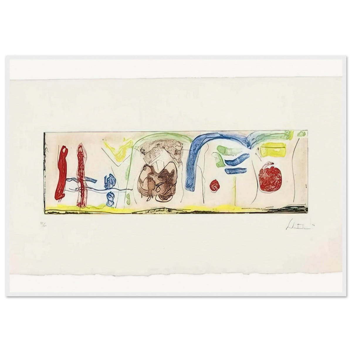 Bridges - 1996 Framed Poster | Helen Frankenthaler Framed Prints Wall Art | Frankenthaler Helen