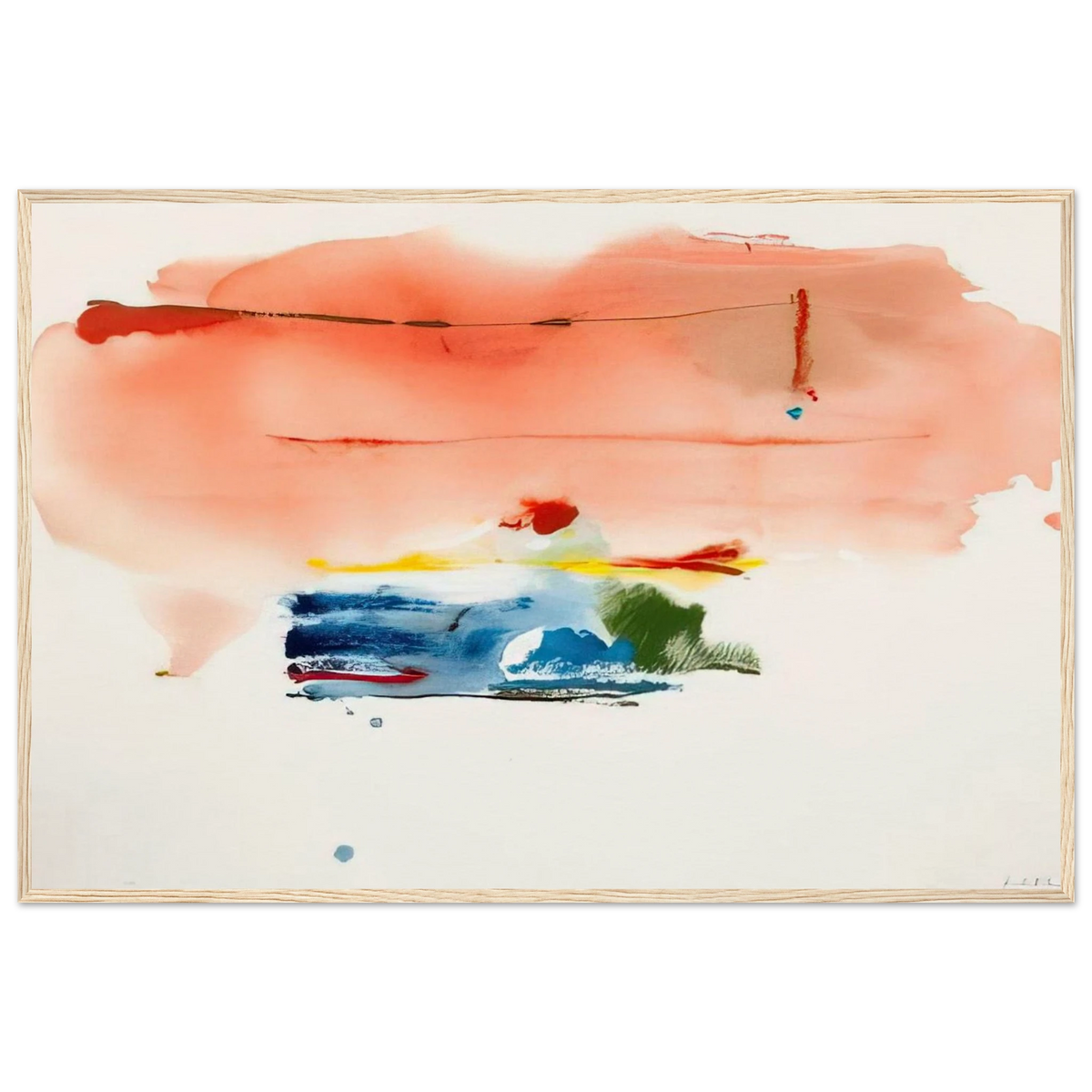 Santa Fe II - 1986 Framed Poster | Helen Frankenthaler Framed Prints Wall Art | Frankenthaler Helen