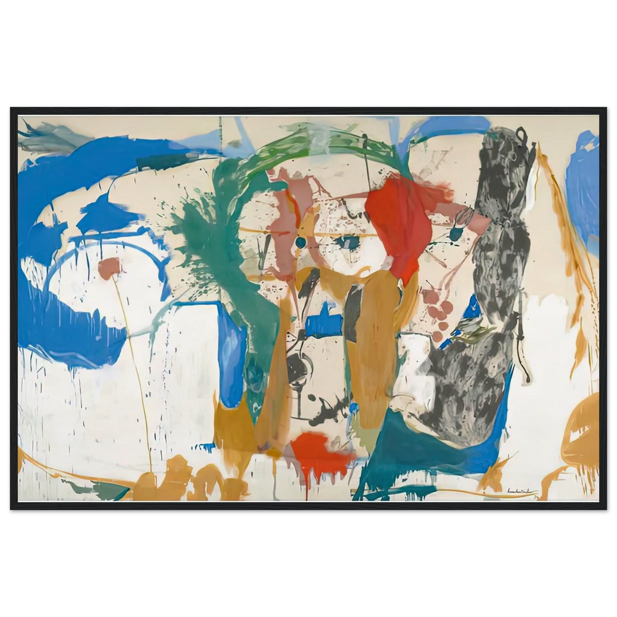 Madridscape, 1959- Framed Poster | Helen Frankenthaler Framed Prints Wall Art | Frankenthaler Helen