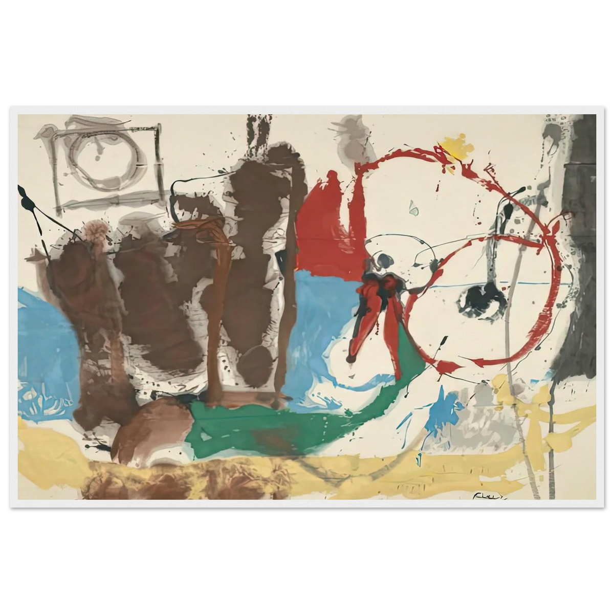 Mother Goose Melody, 1959- Framed Poster | Helen Frankenthaler Framed Prints Wall Art | Frankenthaler Helen