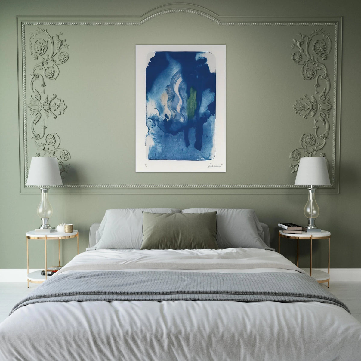 Reflections V - 1995 Framed Poster | Helen Frankenthaler Framed Prints Wall Art | Frankenthaler Helen