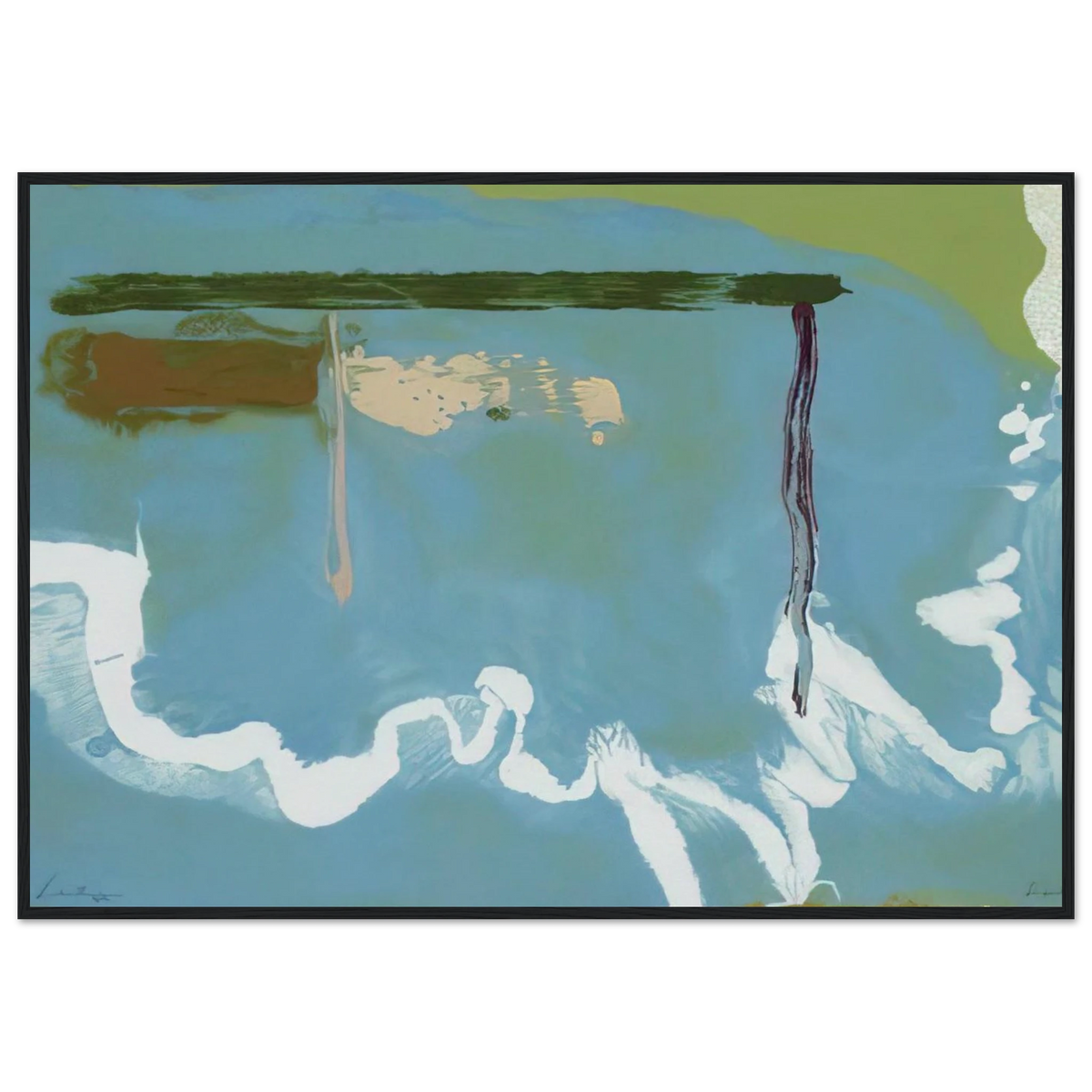 Skywriting - 1997 Framed Poster | Helen Frankenthaler Framed Prints Wall Art | Frankenthaler Helen