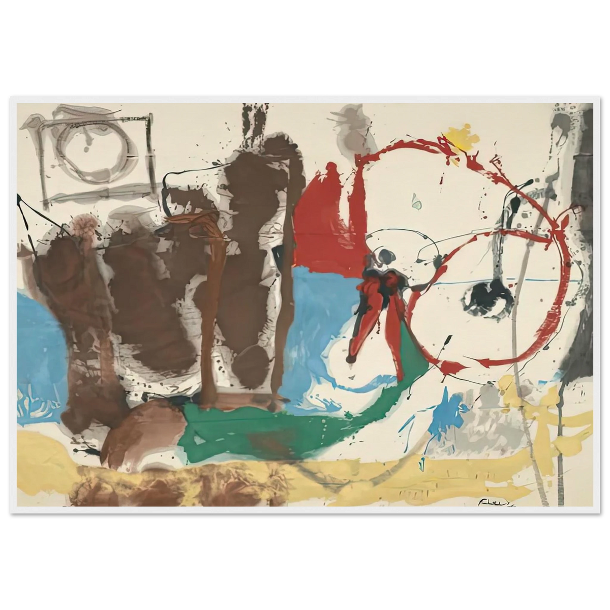 Mother Goose Melody, 1959- Framed Poster | Helen Frankenthaler Framed Prints Wall Art | Frankenthaler Helen