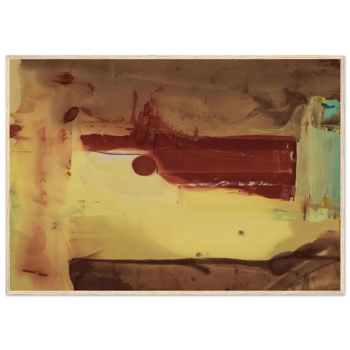 Desert Pass - 1976 Framed Poster | Helen Frankenthaler Framed Prints Wall Art | Frankenthaler Helen