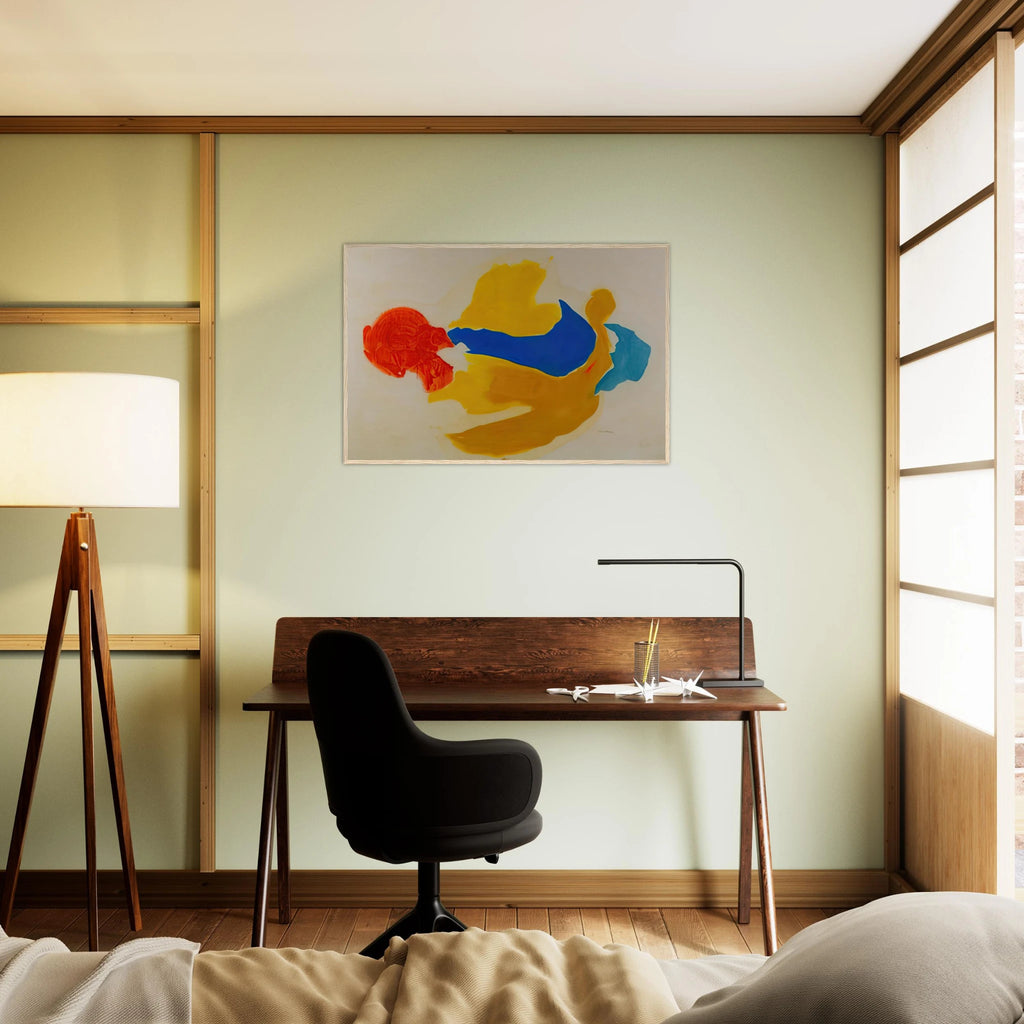 Blue Jay - 1963  United States Framed Poster | Helen Frankenthaler Framed Prints Wall Art | Frankenthaler Helen