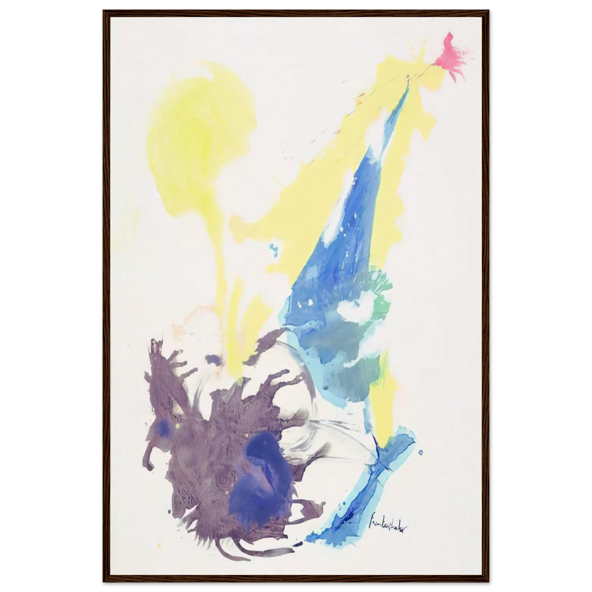 Moving Day - 1961 Framed Poster | Helen Frankenthaler Framed Prints Wall Art | Frankenthaler Helen