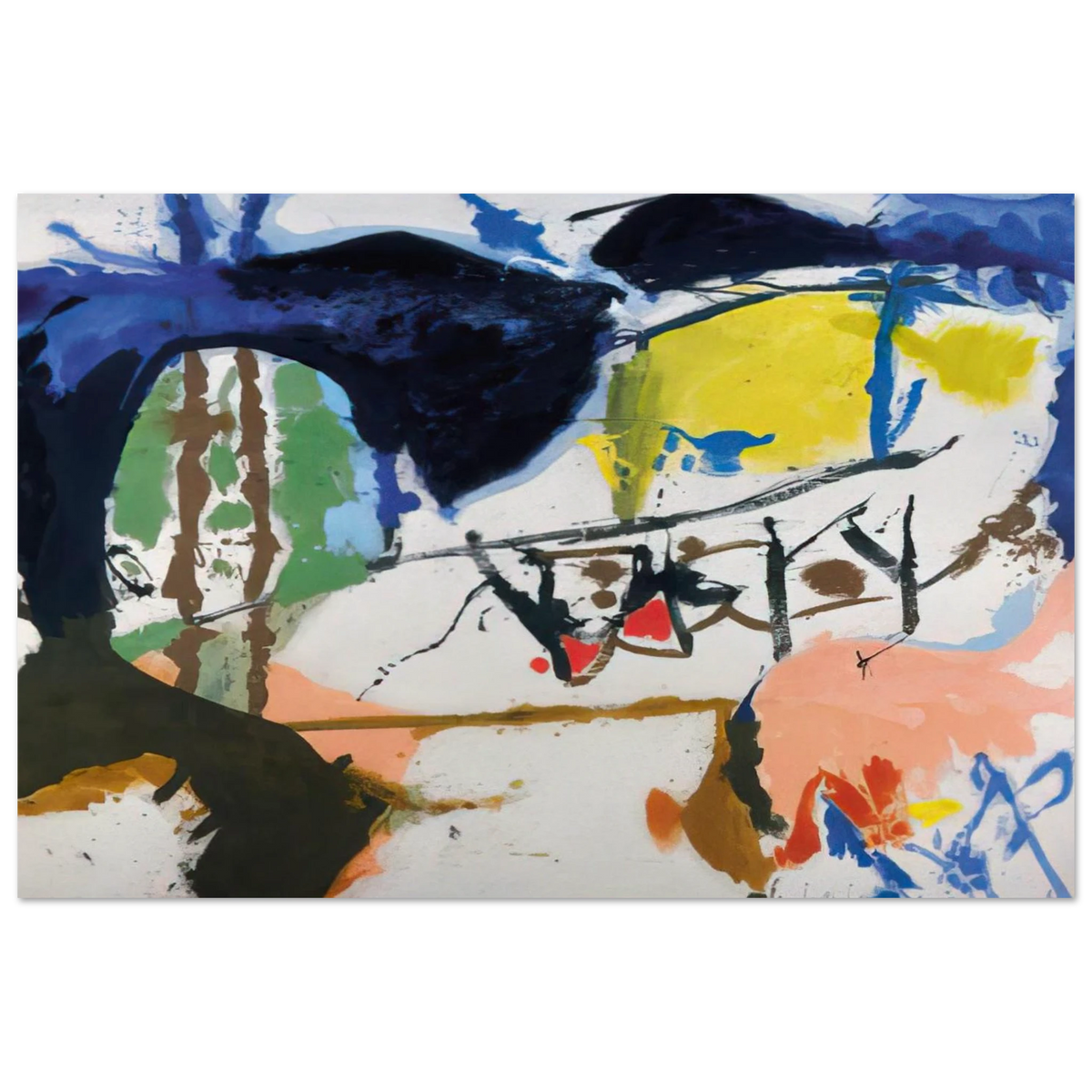 Acres - 1959 Poster | Helen Frankenthaler Poster | Frankenthaler Helen