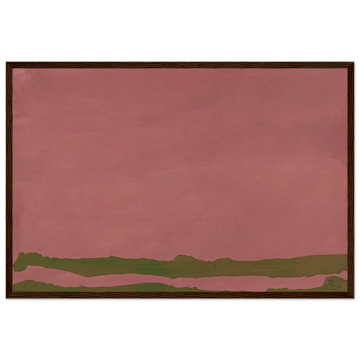 Green Likes Mauve - 1970 Framed Poster | Helen Frankenthaler Framed Prints Wall Art | Frankenthaler Helen