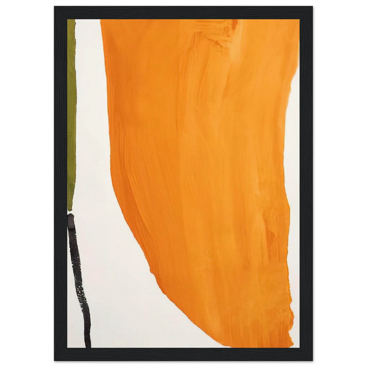 Orange Downpour - 1970 Framed Poster | Helen Frankenthaler Framed Prints Wall Art | Frankenthaler Helen