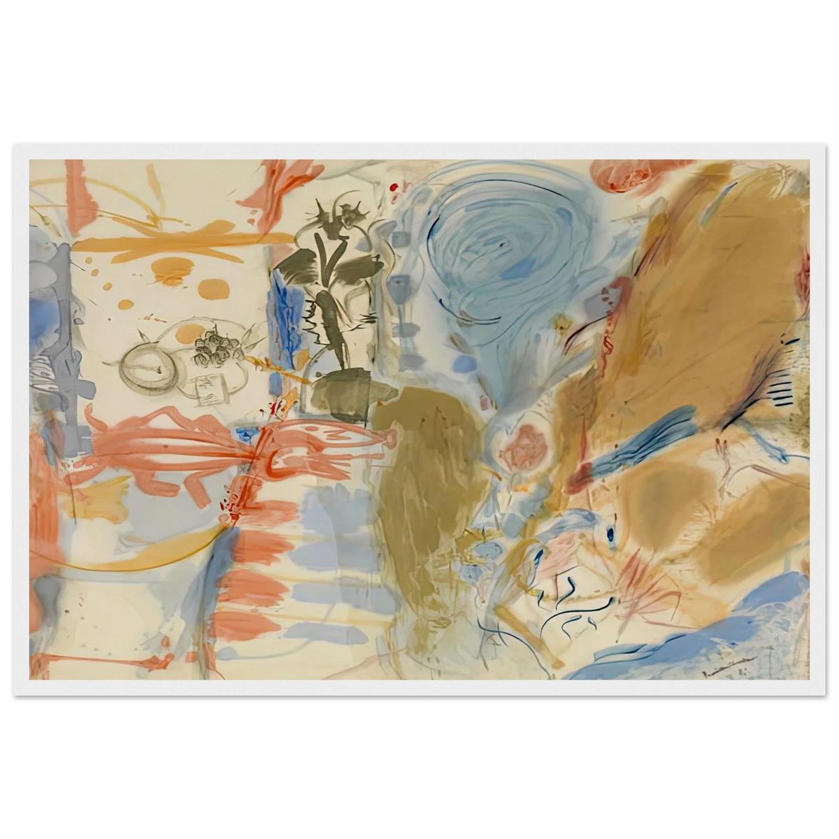 Western Dream, 1957- Framed Poster | Helen Frankenthaler Framed Prints Wall Art | Frankenthaler Helen