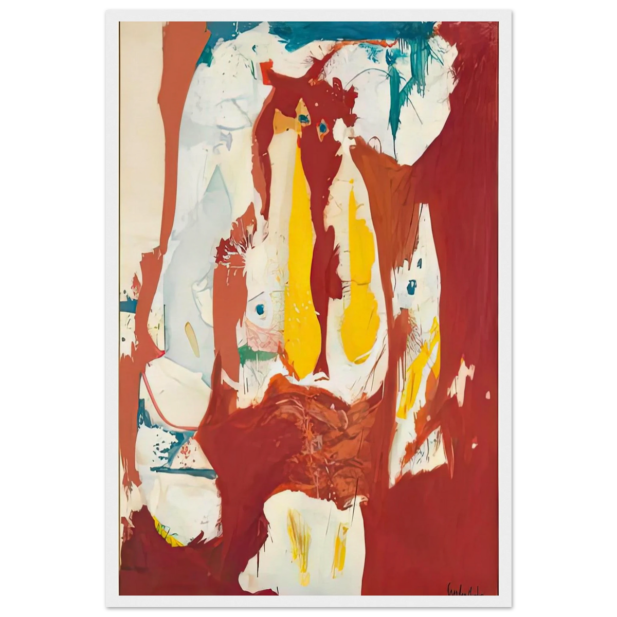 The Red Sea, 1959- Framed Poster | Helen Frankenthaler Framed Prints Wall Art | Frankenthaler Helen
