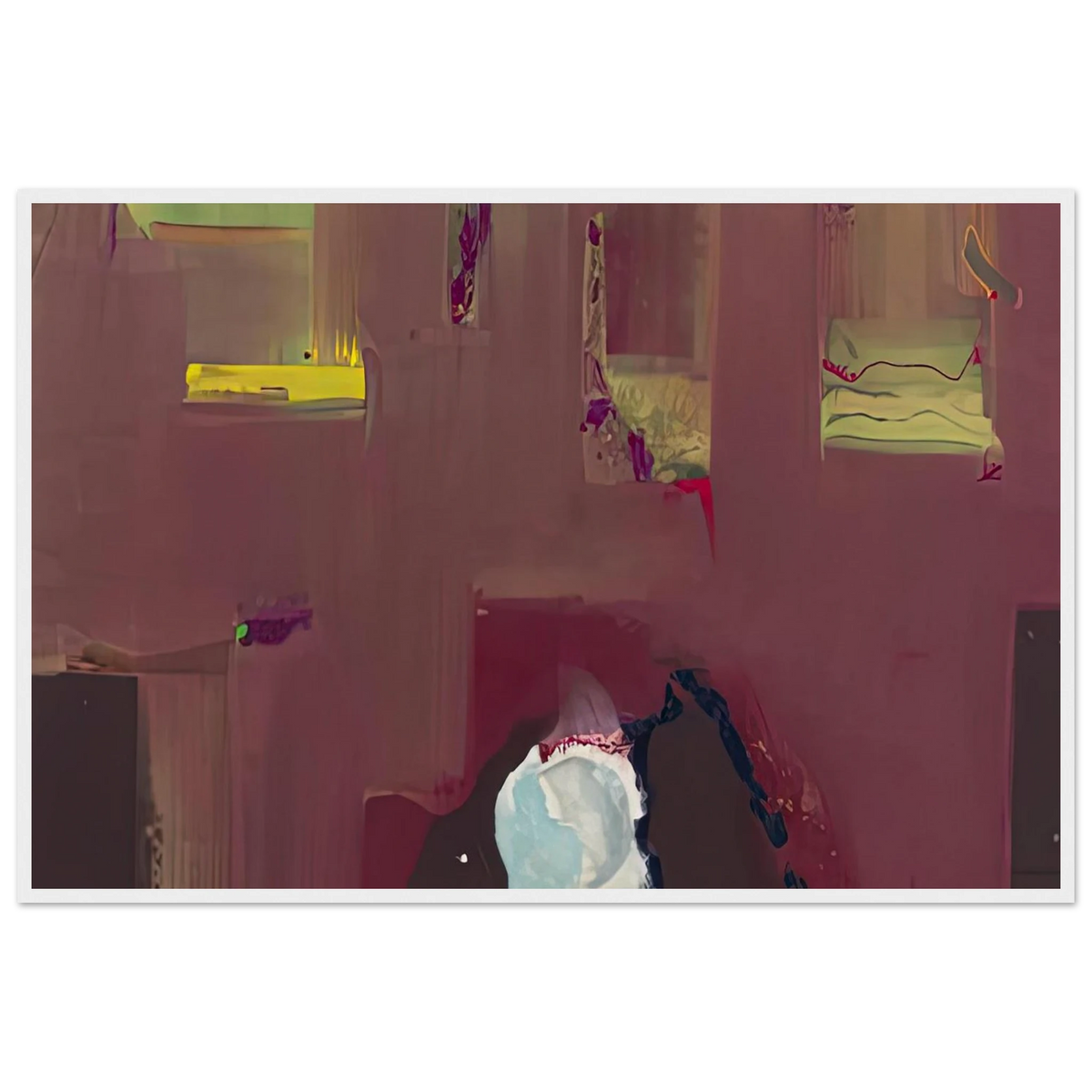 Yin Yang, 1990- Framed Poster | Helen Frankenthaler Framed Prints Wall Art | Frankenthaler Helen