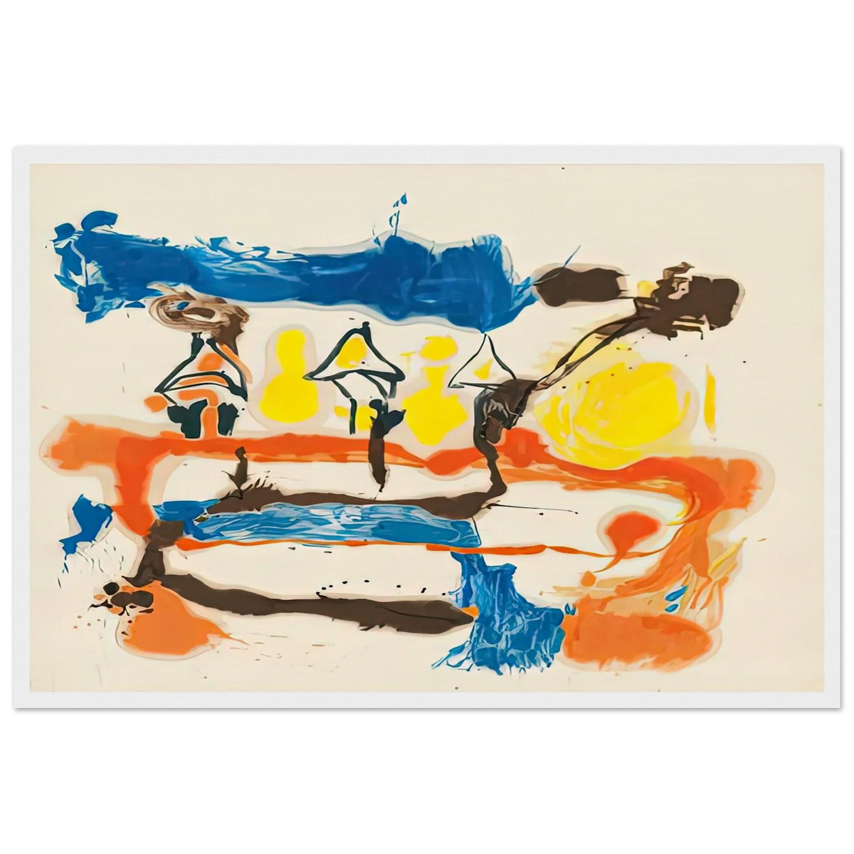 Fable, 1961- Framed Poster | Helen Frankenthaler Framed Prints Wall Art | Frankenthaler Helen