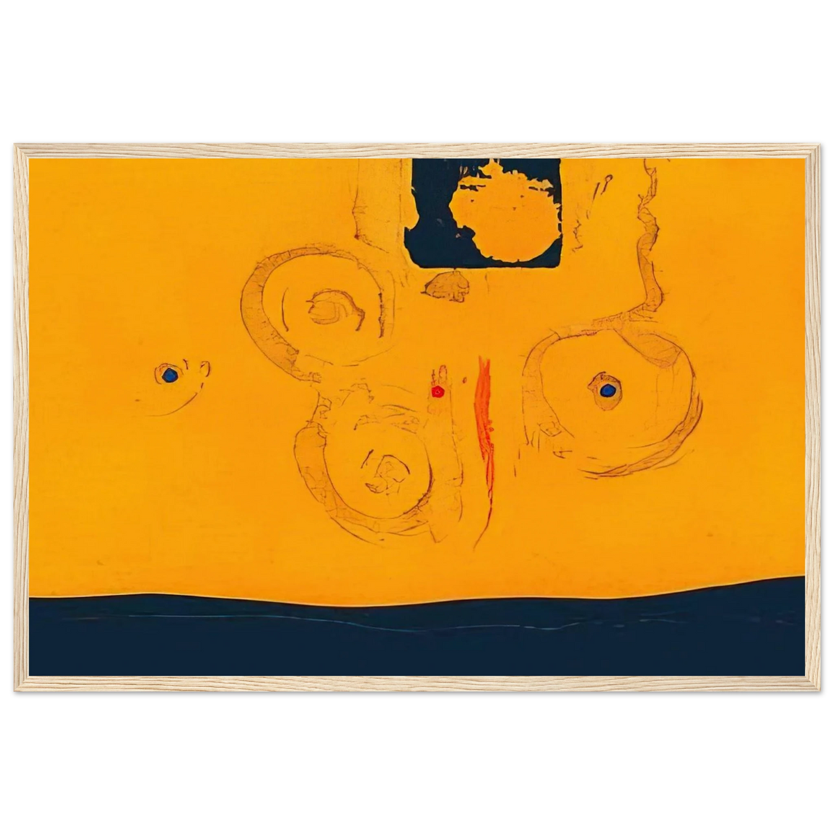 Plaza Real - 1988 Framed Poster | Helen Frankenthaler Framed Prints Wall Art | Frankenthaler Helen
