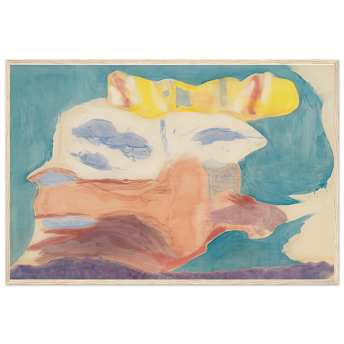 Sea Goddess, 1963- Framed Poster | Helen Frankenthaler Framed Prints Wall Art | Frankenthaler Helen