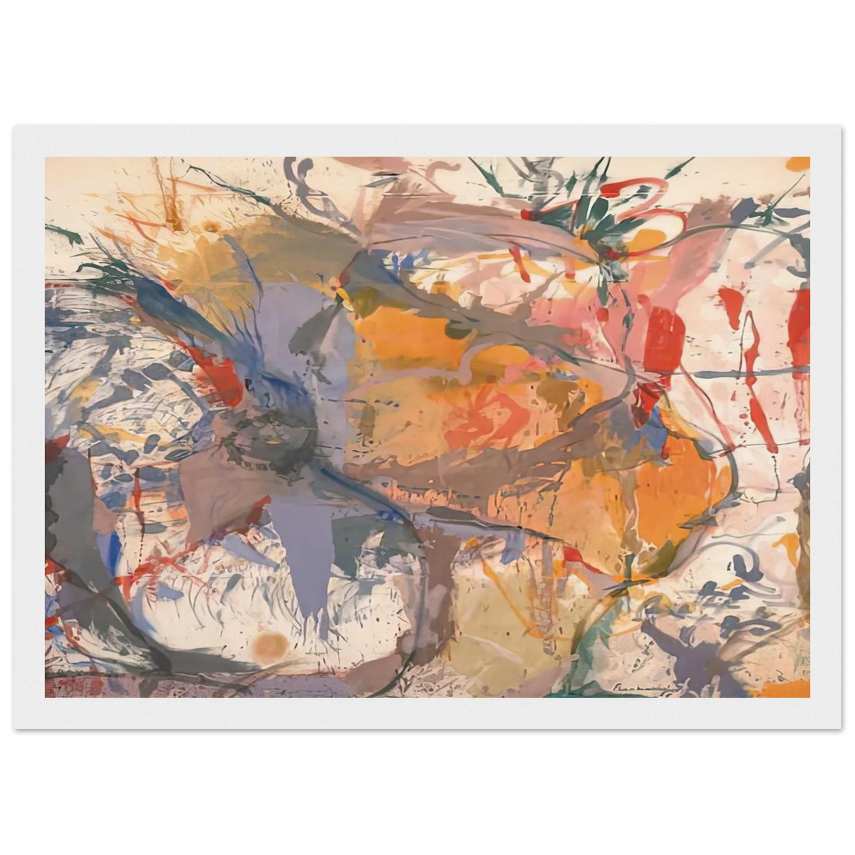 Before the Caves, 1958- Framed Poster | Helen Frankenthaler Framed Prints Wall Art | Frankenthaler Helen