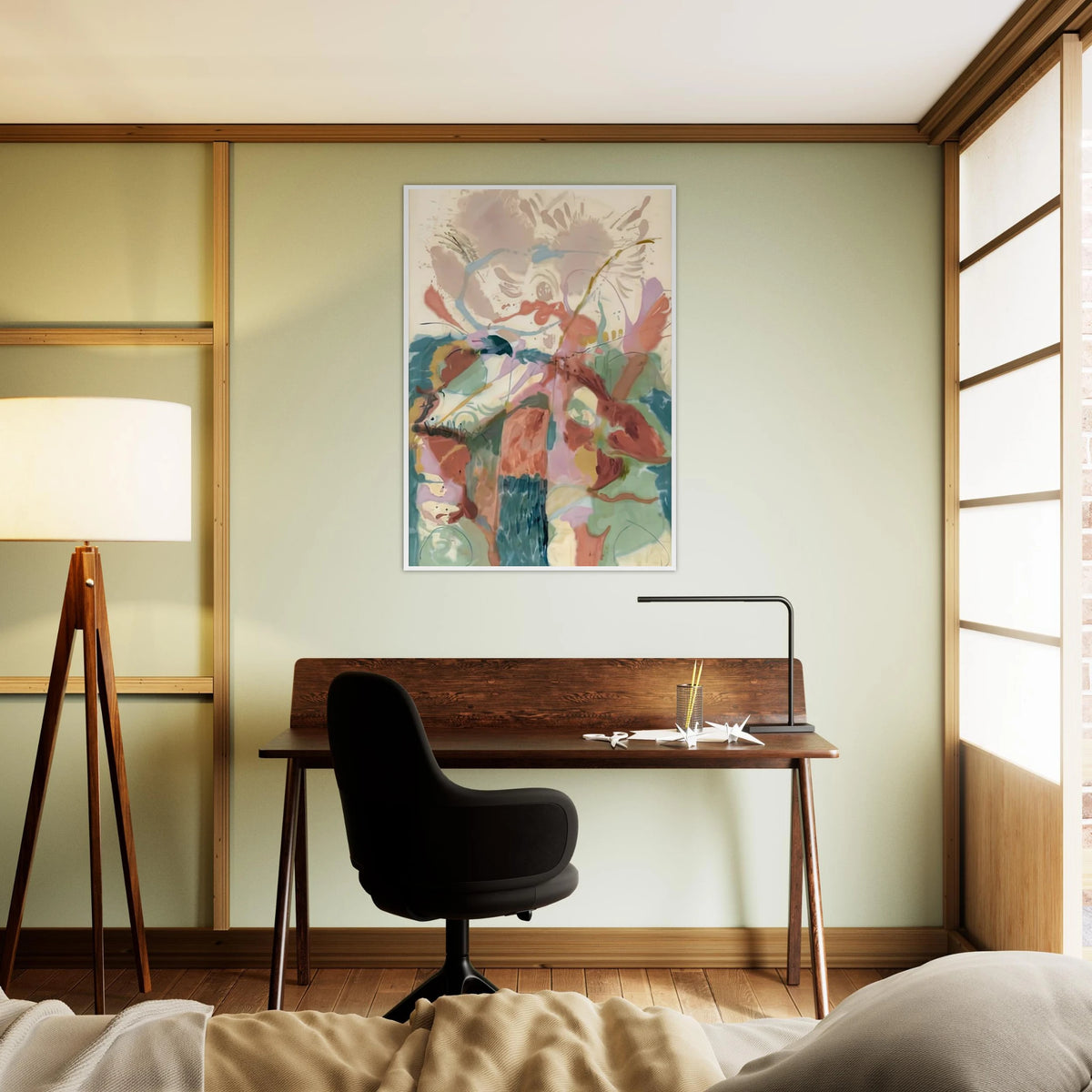 Jacob's Ladder, 1957- Framed Poster | Helen Frankenthaler Framed Prints Wall Art | Frankenthaler Helen