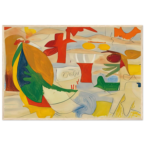 Abstract Landscape, 1951- Framed Poster | Helen Frankenthaler Framed Prints Wall Art | Frankenthaler Helen