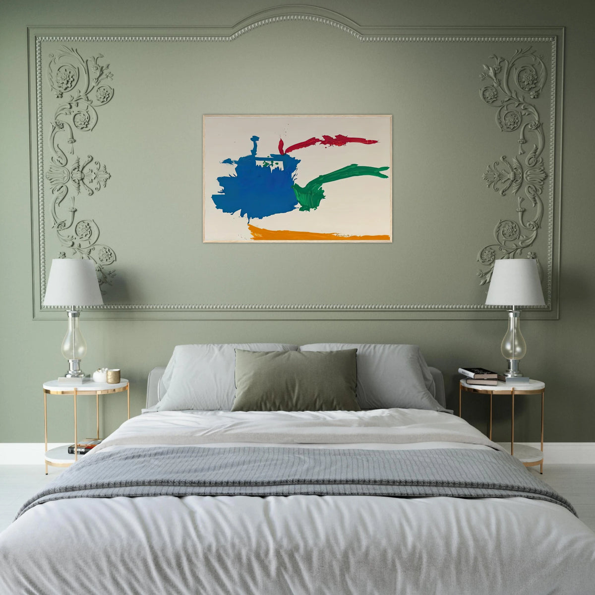 Italian Beach, 1960- Framed Poster | Helen Frankenthaler Framed Prints Wall Art | Frankenthaler Helen