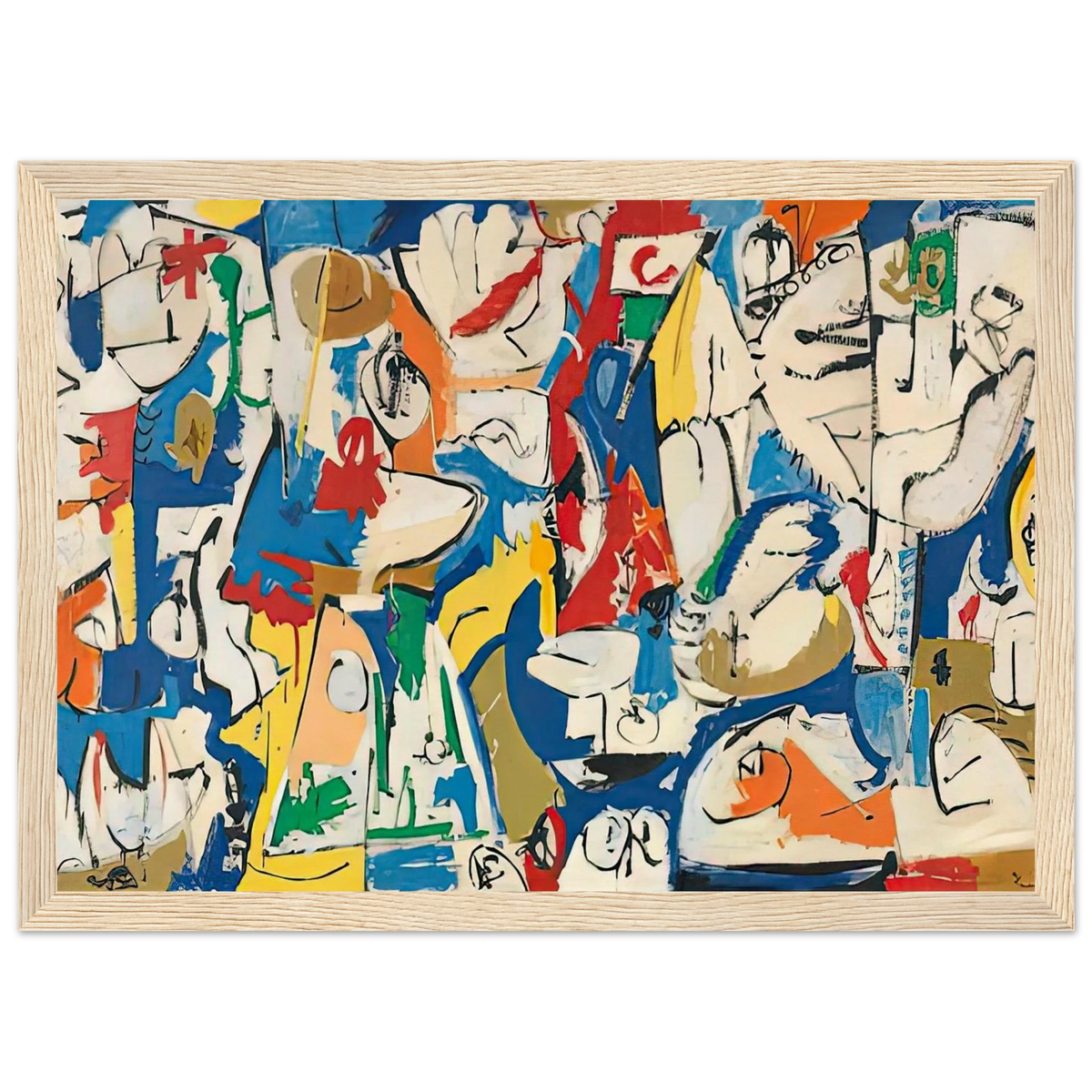 The Jugglers, 1951- Framed Poster | Helen Frankenthaler Framed Prints Wall Art | Frankenthaler Helen