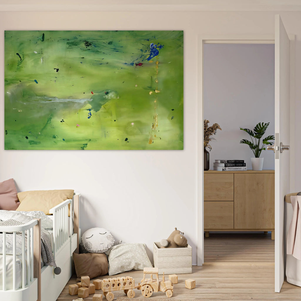 A Green Thought in a Green Shade - 1981 Poster | Helen Frankenthaler Poster | Frankenthaler Helen