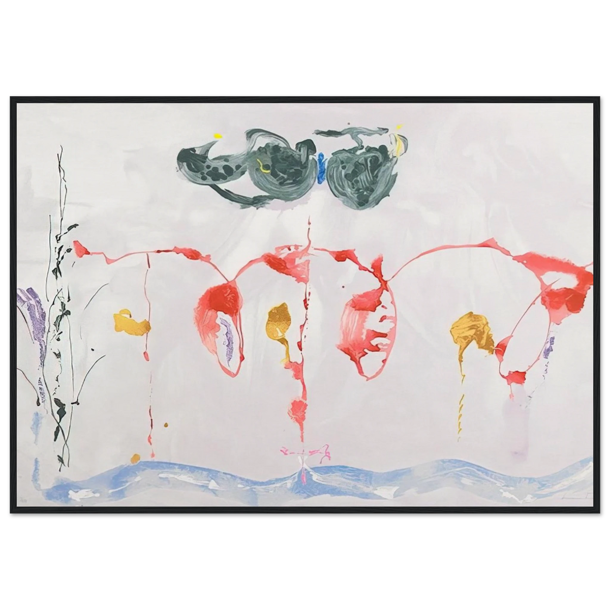 Aerie - 2009 Framed Poster | Helen Frankenthaler Framed Prints Wall Art | Frankenthaler Helen