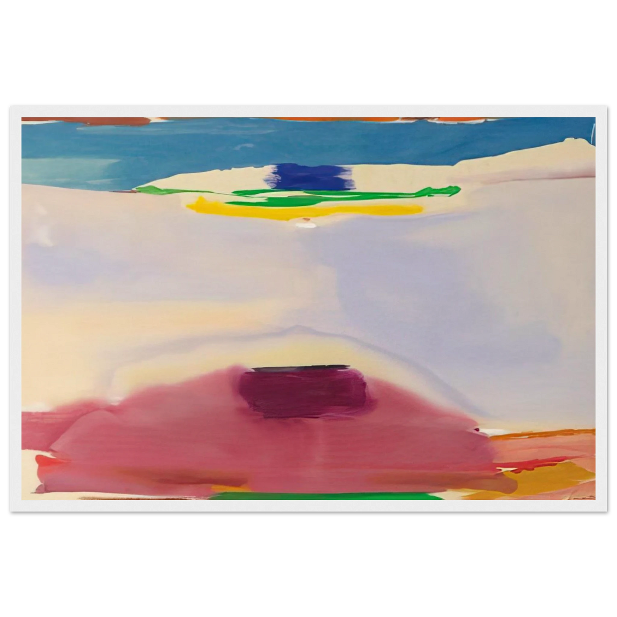 Leveling - 1973 Framed Poster | Helen Frankenthaler Framed Prints Wall Art | Frankenthaler Helen