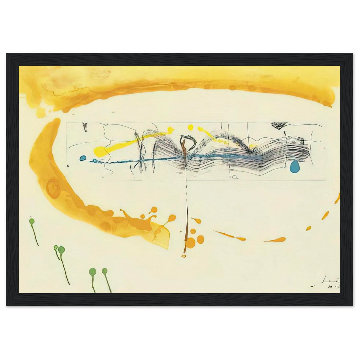 Making Music - 2000 Framed Poster | Helen Frankenthaler Framed Prints Wall Art | Frankenthaler Helen