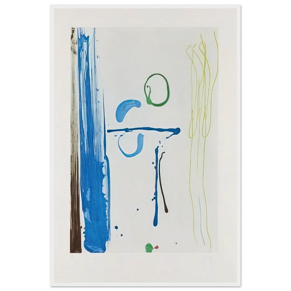Sunshine After Rain - 1987 Framed Poster | Helen Frankenthaler Framed Prints Wall Art | Frankenthaler Helen