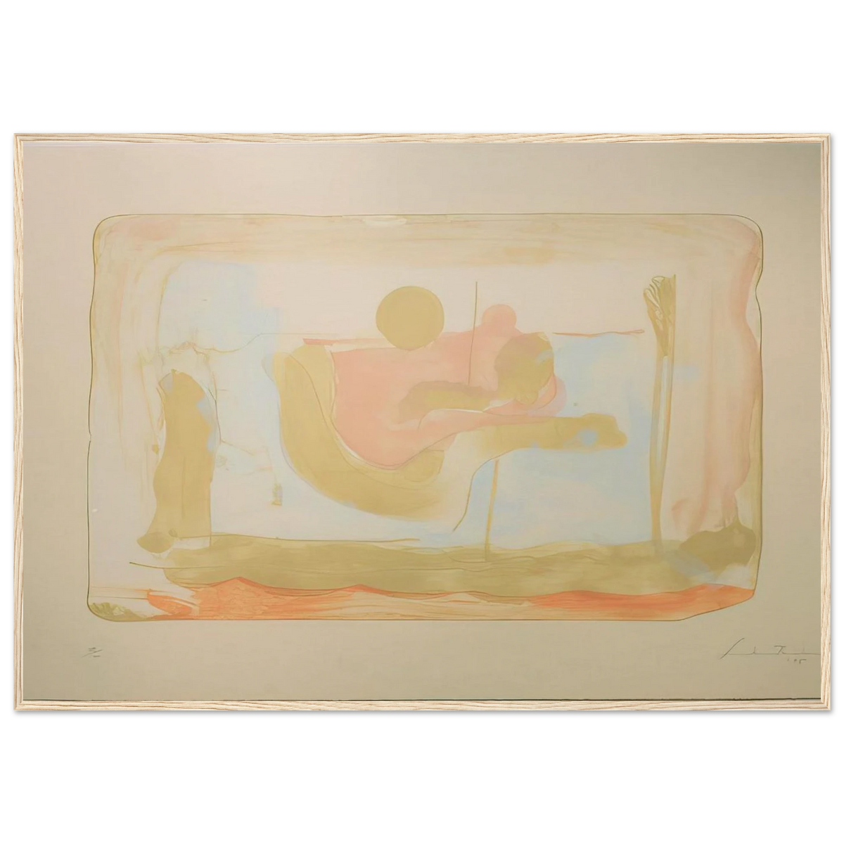 Reflections I - 1995 Framed Poster | Helen Frankenthaler Framed Prints Wall Art | Frankenthaler Helen