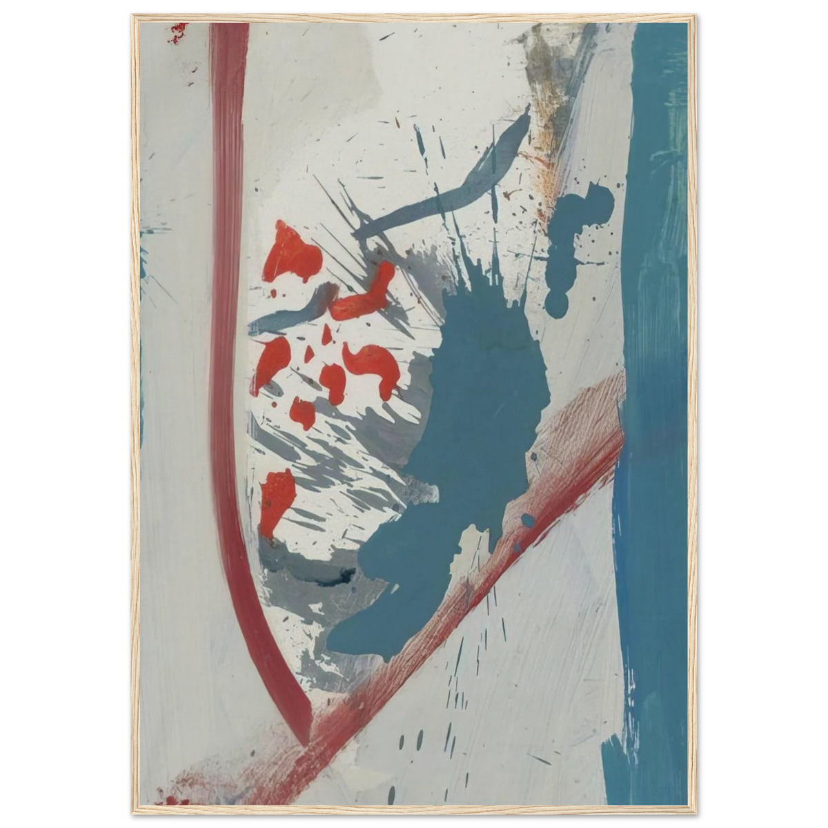 Untitled - 1960 Framed Poster | Helen Frankenthaler Framed Prints Wall Art | Frankenthaler Helen