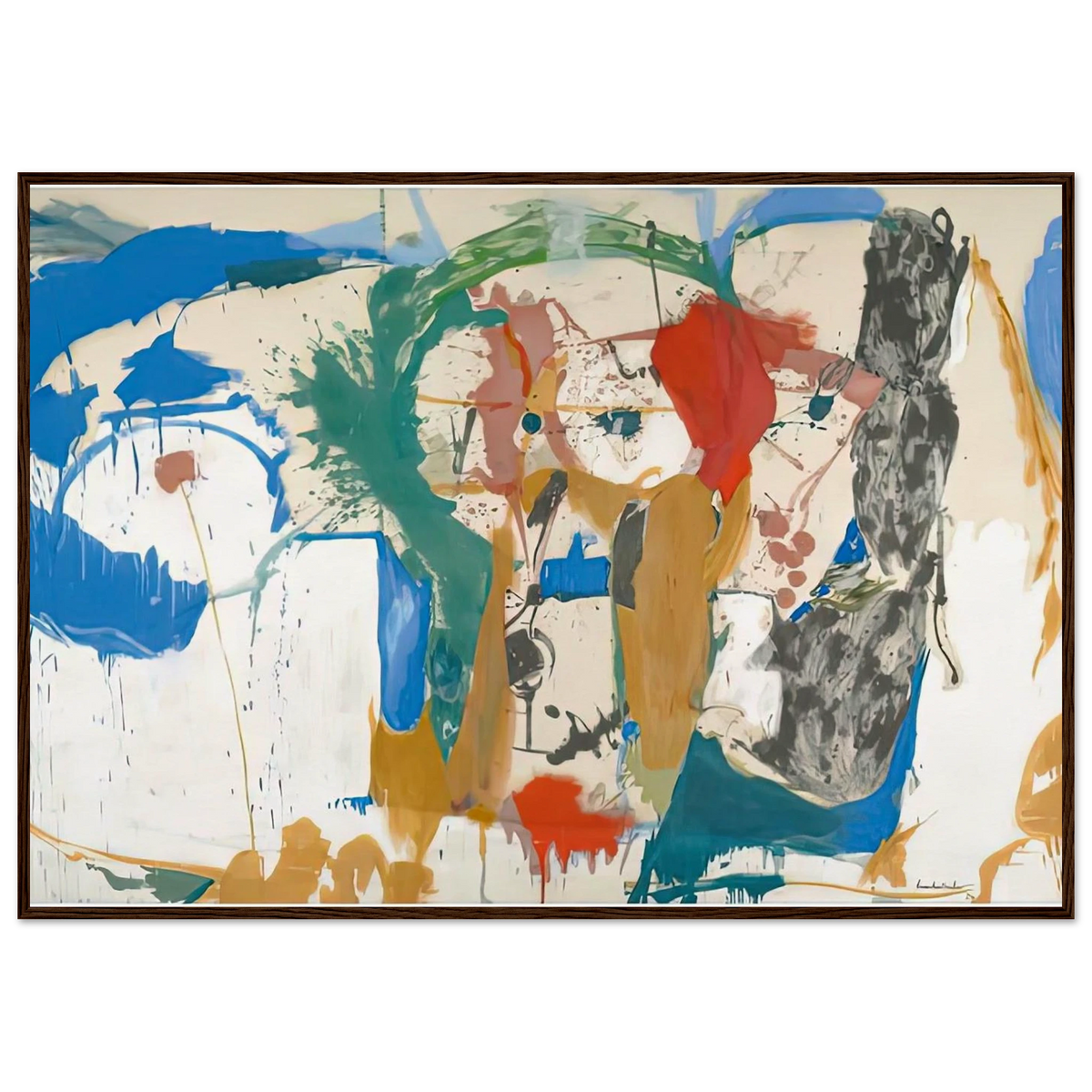 Madridscape, 1959- Framed Poster | Helen Frankenthaler Framed Prints Wall Art | Frankenthaler Helen