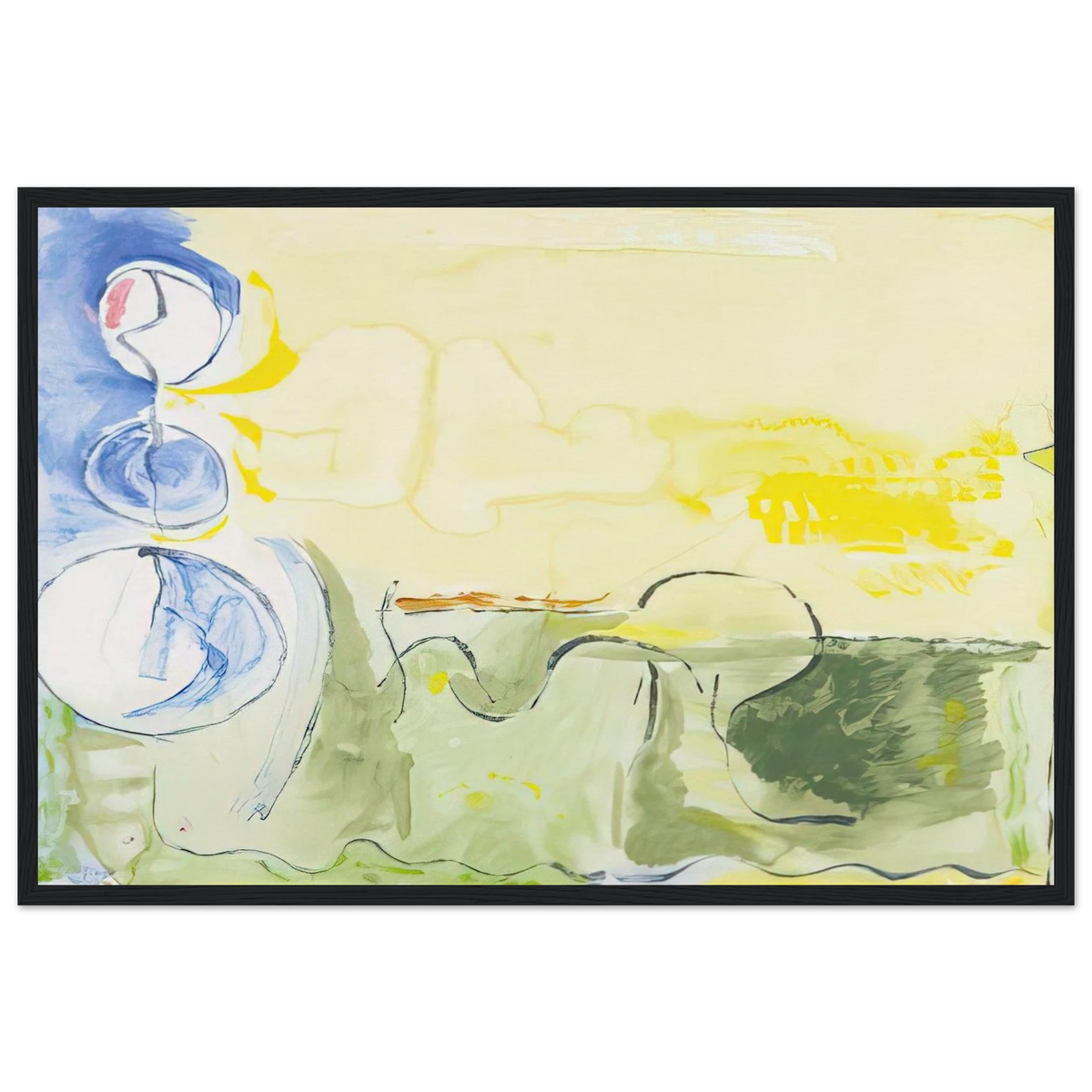 Flotilla - 2006 Framed Poster | Helen Frankenthaler Framed Prints Wall Art | Frankenthaler Helen