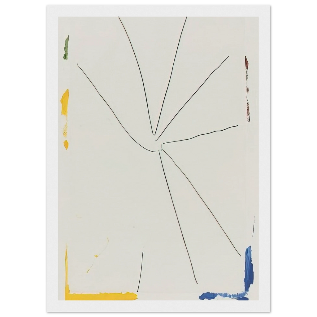 Free Wheeling - 1971 Framed Poster | Helen Frankenthaler Framed Prints Wall Art | Frankenthaler Helen