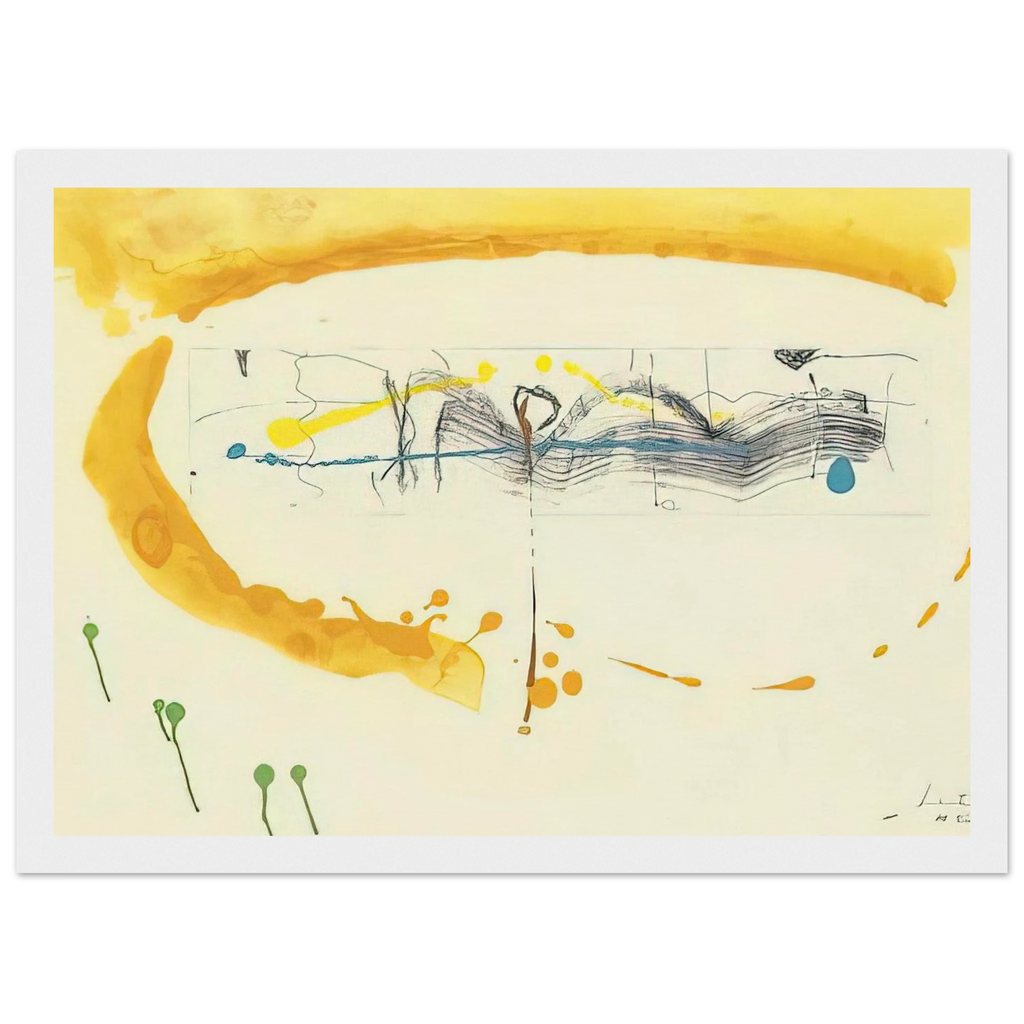 Making Music - 2000 Framed Poster | Helen Frankenthaler Framed Prints Wall Art | Frankenthaler Helen