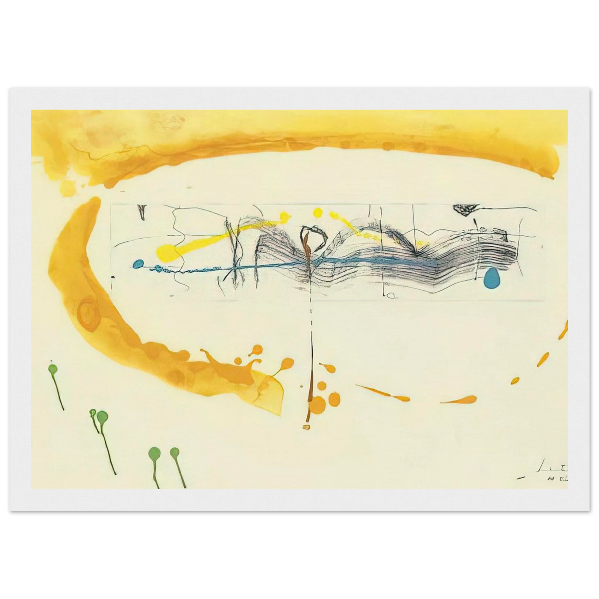 Making Music - 2000 Framed Poster | Helen Frankenthaler Framed Prints Wall Art | Frankenthaler Helen