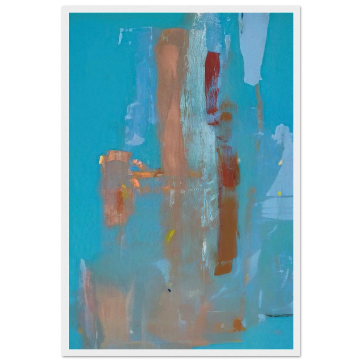 In on Blue - 1976 Framed Poster | Helen Frankenthaler Framed Prints Wall Art | Frankenthaler Helen